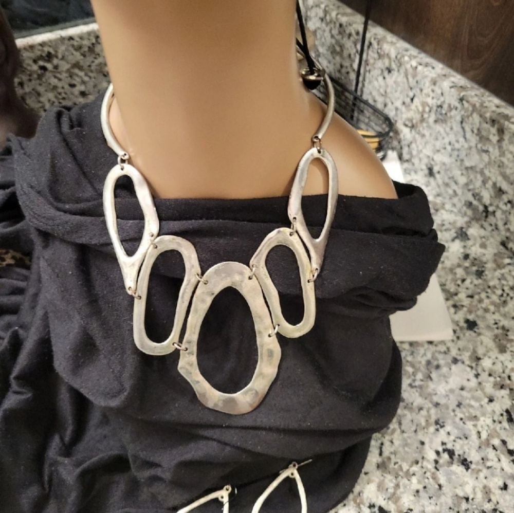 Handmade silver jewelry set